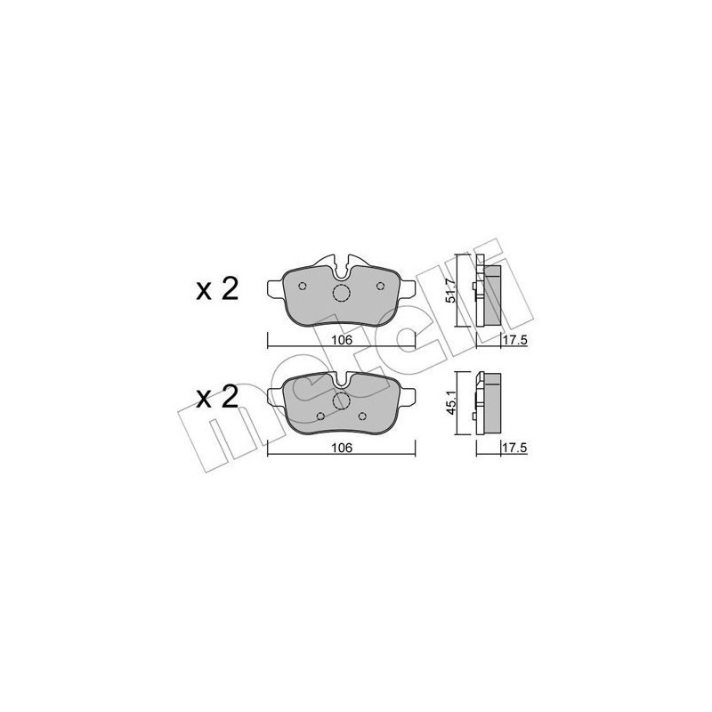 METELLI 22-0919-0 Brake Pads Set