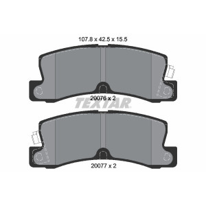 TEXTAR 2007601 Bremsbeläge Hinten für
