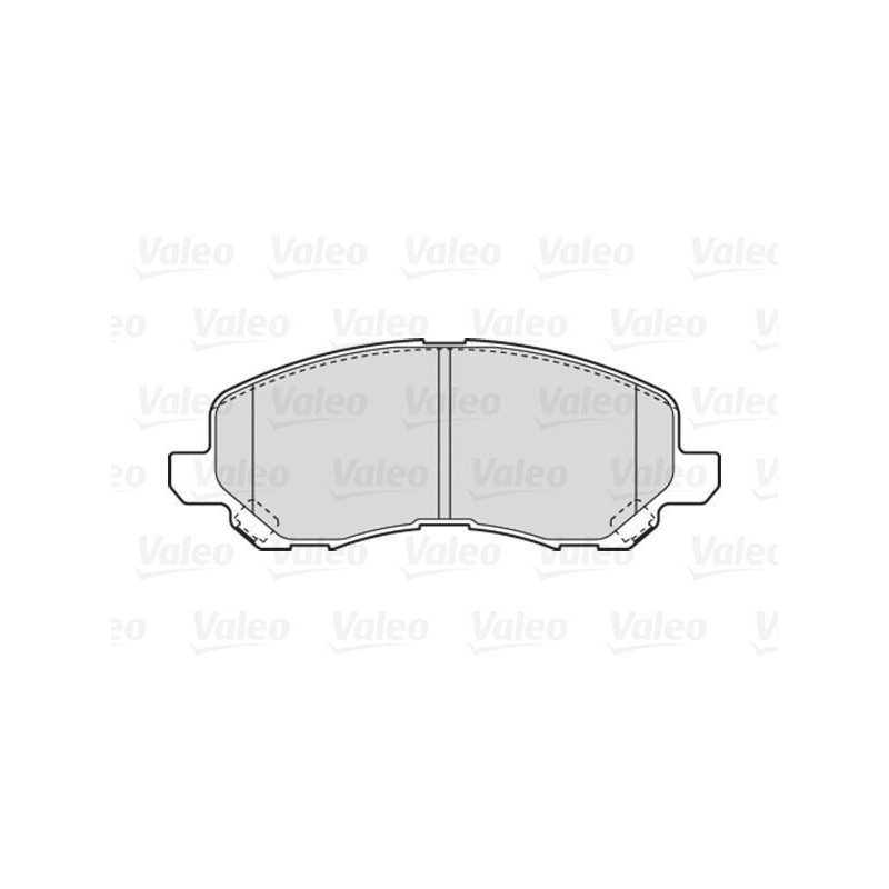 Brzdové platničky Predné pre Chrysler Citroen Jeep Lancia Mitsubishi Peugeot VALEO 301886