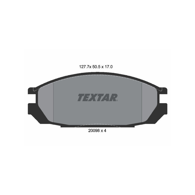TEXTAR 2009801 Bremsbeläge Hinten für Nissan Patrol Vanette