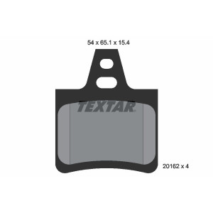 TEXTAR 2016203 Bremsbeläge Hinten für Citroen XM Xantia