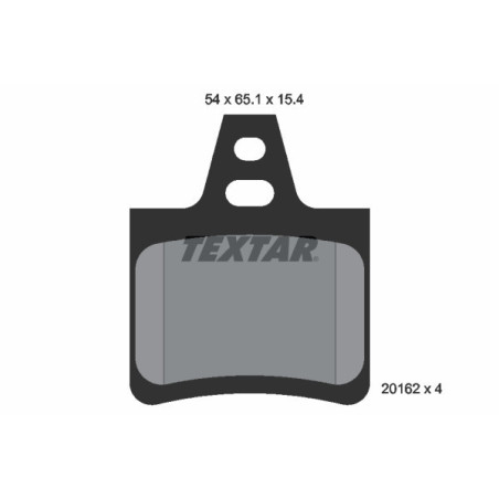 TEXTAR 2016203 Plaquettes de frein Arrière pour