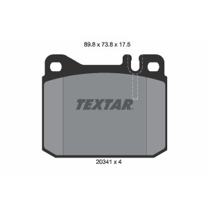 TEXTAR 2034110 Bremsbeläge Vorne für Mercedes S SL W123