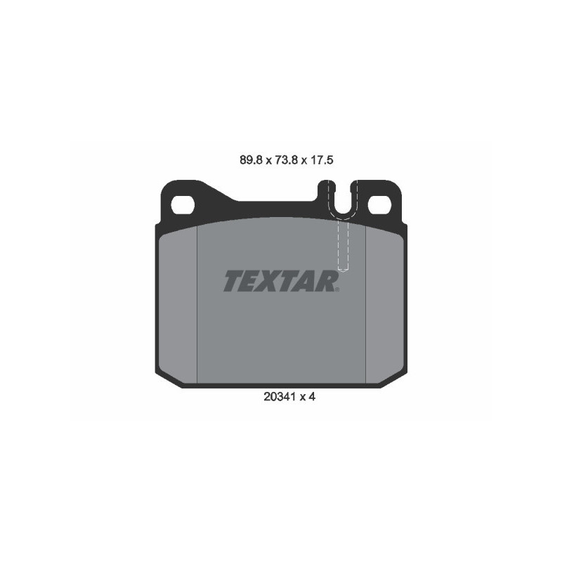 TEXTAR 2034110 Pastiglie freno anteriore per Mercedes S SL W123
