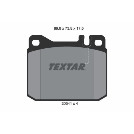 TEXTAR 2034110 Pastillas de freno delantero para Mercedes S SL W123
