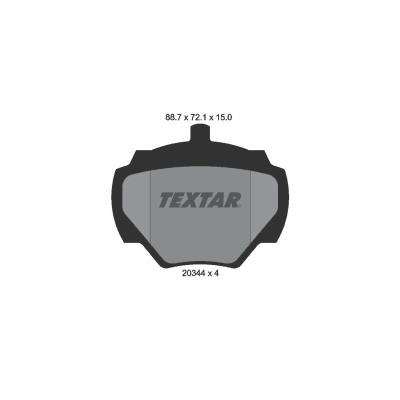 TEXTAR 2034402 Bremsbeläge Hinten für