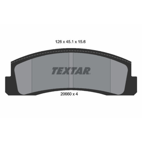 TEXTAR 2066001 Pastillas de freno delantero para Lada Niva