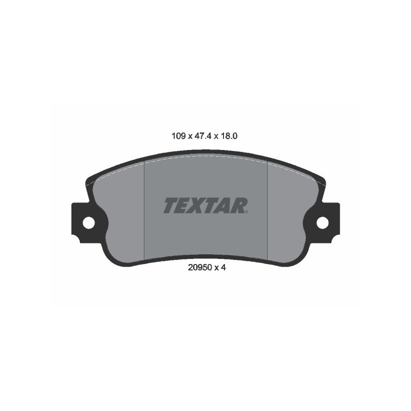 TEXTAR 2095005 Brake Pads Set Front for