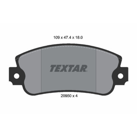 TEXTAR 2095005 Brake Pads Set Front for