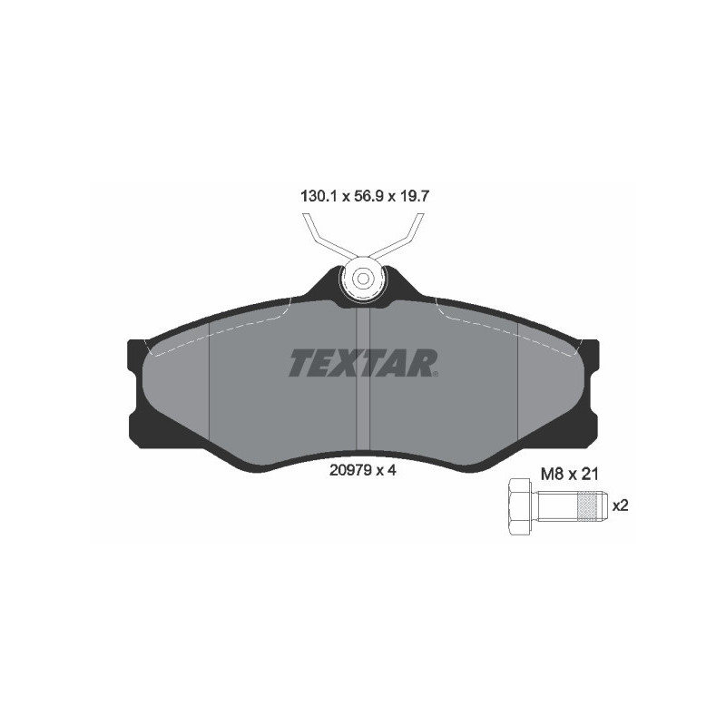 TEXTAR 2097904 Pastiglie freno anteriore per VW Transporter