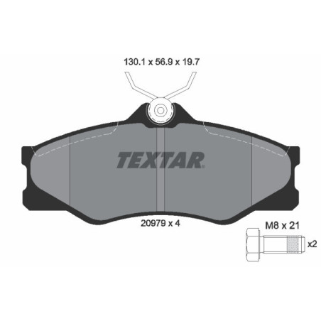 TEXTAR 2097904 Pastiglie freno anteriore per VW Transporter
