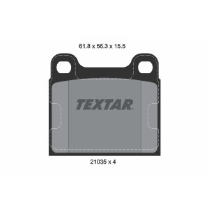 TEXTAR 2103501 Plaquettes de frein arrière pour Mercedes S SL /8 W123 G