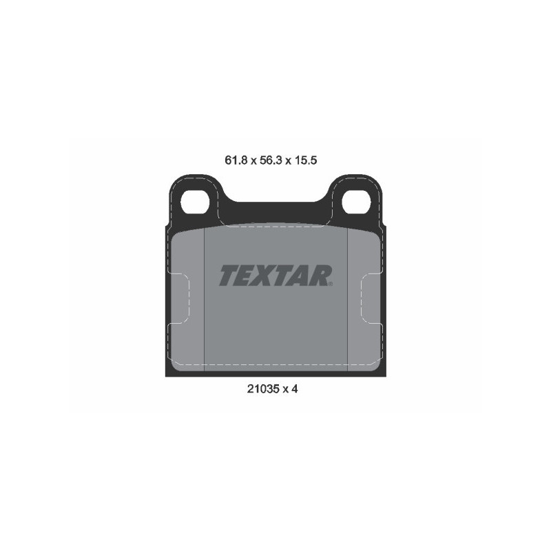 TEXTAR 2103501 Pastiglie freno posteriore per Mercedes S SL /8 W123 G