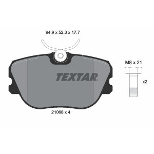TEXTAR 2106804 Plaquettes de frein avant pour SAAB 900 9000
