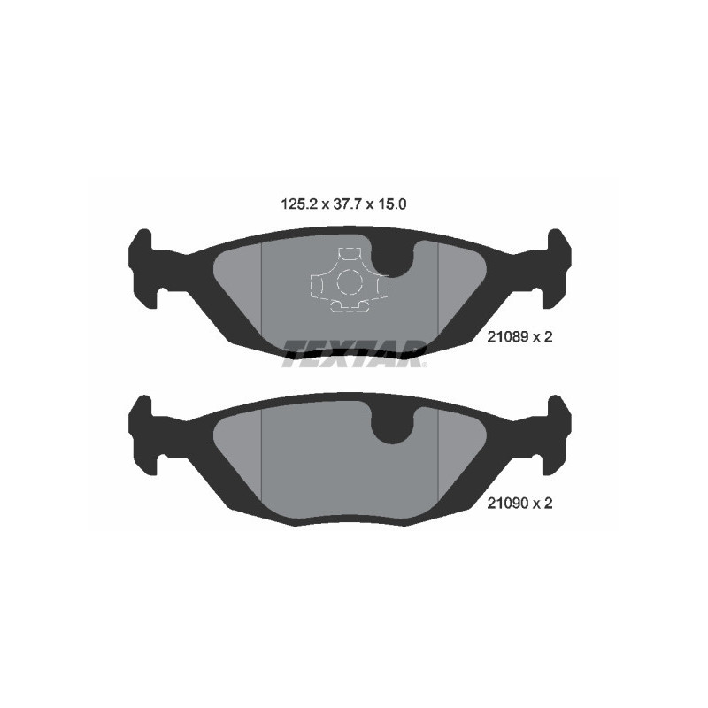 TEXTAR 2108902 Bremsbeläge Hinten für