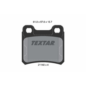 TEXTAR 2114001 Pastiglie freno posteriore per Astra Vectra Cavalier Calibra 900 Kadett