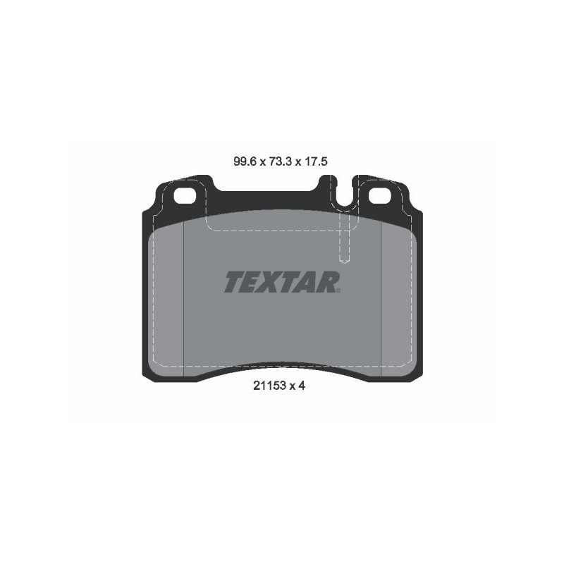 TEXTAR 2115307 Klocki hamulcowe przód dla Mercedes E 124 SL C CLK 190