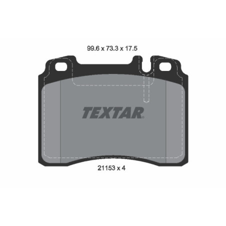 TEXTAR 2115307 Plaquettes de frein avant pour Mercedes E 124 SL C CLK 190