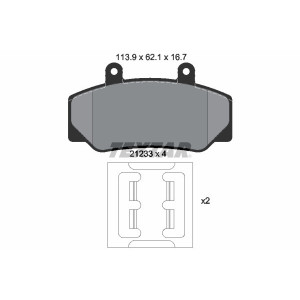 TEXTAR 2123302 Brake Pads Set Front for Volvo 740 760 940 960 780