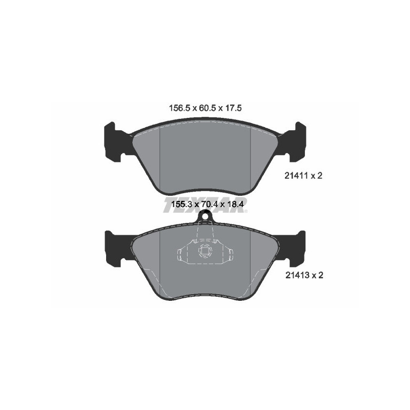 TEXTAR 2141101 Brake Pads Set Front for