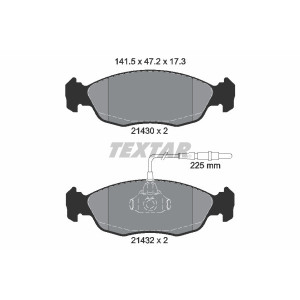 TEXTAR 2143001 Brzdové platničky predný pre 306 Saxo 106