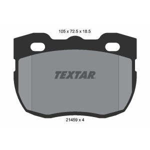 TEXTAR 2145901 Brzdové platničky predný pre Land Rover Defender 90