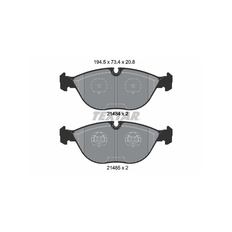 TEXTAR 2148401 Plaquettes de frein Avant pour