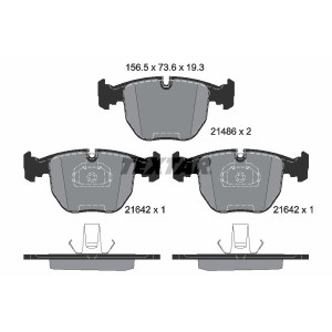 TEXTAR 2148681 Brzdové platničky predný pre X3 5 X5 B10 7