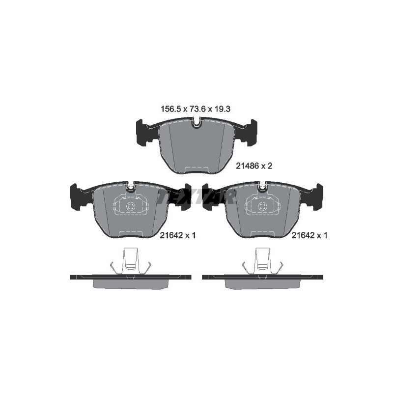 TEXTAR 2148681 Plaquettes de frein Avant pour