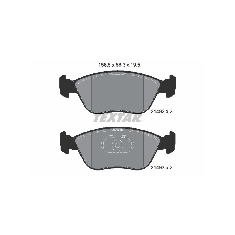 TEXTAR 2149201 Plaquettes de frein avant pour Volvo S70 V70 C70 XC70