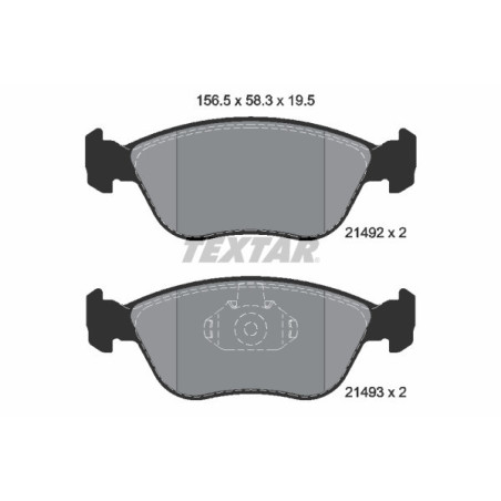 TEXTAR 2149201 Klocki hamulcowe przód dla Volvo S70 V70 C70 XC70