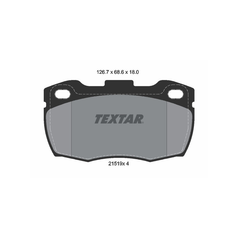 TEXTAR 2151901 Brzdové destičky přední pro Land Rover Defender