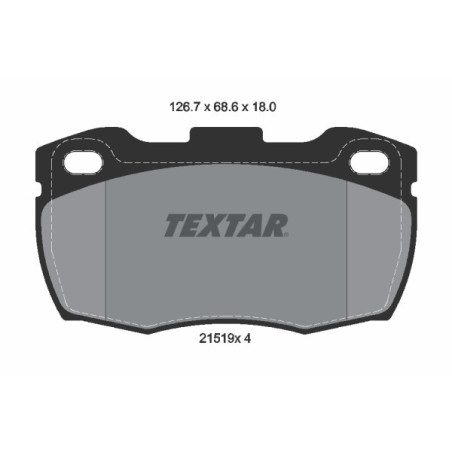 TEXTAR 2151901 Brzdové destičky Přední pro