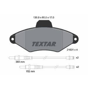 TEXTAR 2163102 Pastiglie freno anteriore per Citroen Xantia
