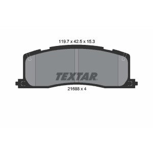 TEXTAR 2168801 Klocki hamulcowe tył dla Toyota Previa