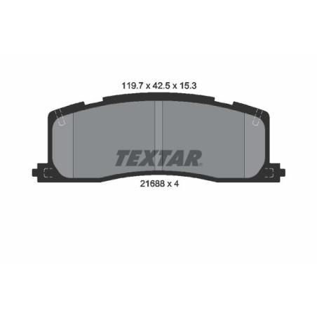 TEXTAR 2168801 Klocki hamulcowe tył dla Toyota Previa