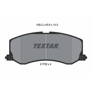 TEXTAR 2173001 Klocki hamulcowe przód dla Suzuki Swift