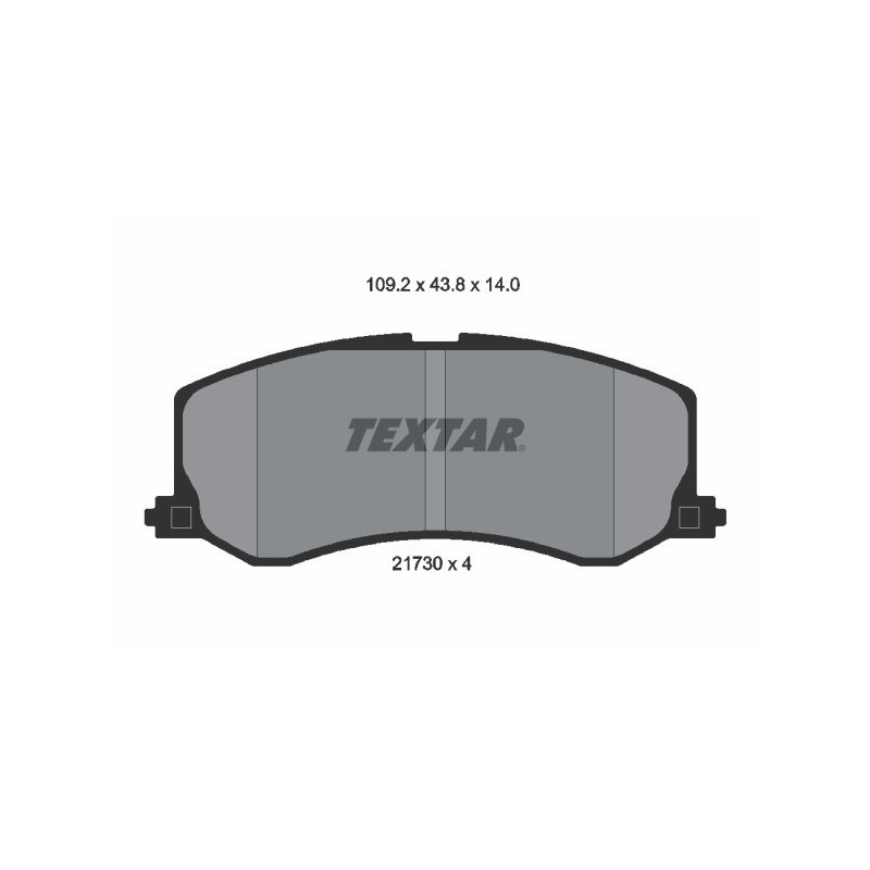 TEXTAR 2173001 Brzdové destičky Přední pro