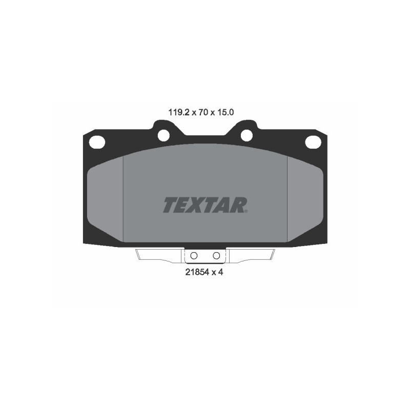 TEXTAR 2185401 Pastillas de freno delantero para Impreza Skyline 200