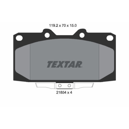 TEXTAR 2185401 Bremsbeläge Vorne für Impreza Skyline 200