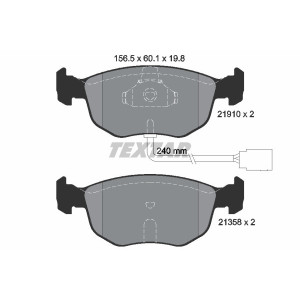 TEXTAR 2191003 Brake Pads Set Front for Mondeo Scorpio Sierra Contour