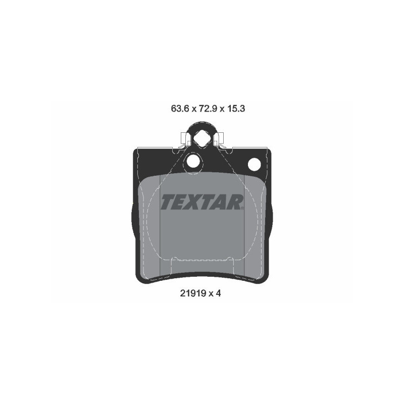 TEXTAR 2191981 Brake Pads Set Rear for C E SLK CLK CLC Crossfire