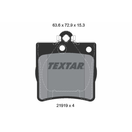 TEXTAR 2191981 Brake Pads Set Rear for C E SLK CLK CLC Crossfire