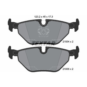 TEXTAR 2193481 Bremsbeläge Hinten für 3 75 Z4 MG ZT ZT-T MF3 Roadster Z1