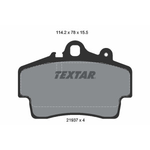 TEXTAR 2193702 Brzdové destičky přední pro Porsche Boxster Cayman