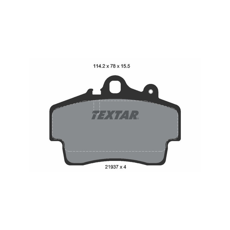 TEXTAR 2193702 Plaquettes de frein avant pour Porsche Boxster Cayman