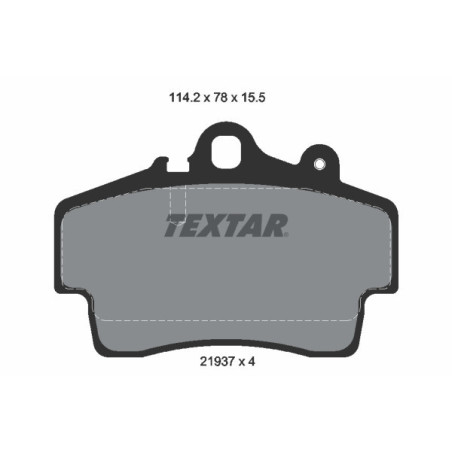 TEXTAR 2193702 Brake Pads Set Front for Porsche Boxster Cayman