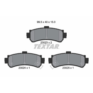 TEXTAR 2302301 Brake Pads Set Rear for