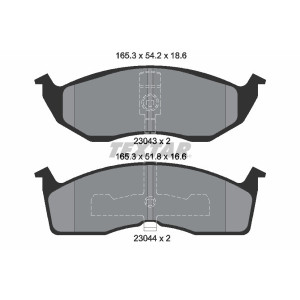 TEXTAR 2304301 Brake Pads Set Front for