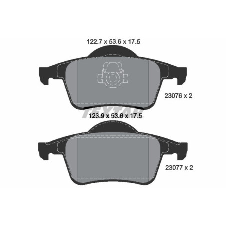 TEXTAR 2307681 Plaquettes de frein arrière pour Volvo V70 S80 S60 XC70